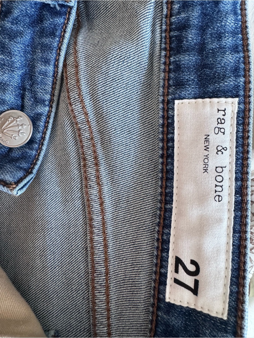 NWT Rag & Bone Dre Low-Rise Stretch Boyfriend Jeans - Julienne; Size 27 - Picture 11 of 16